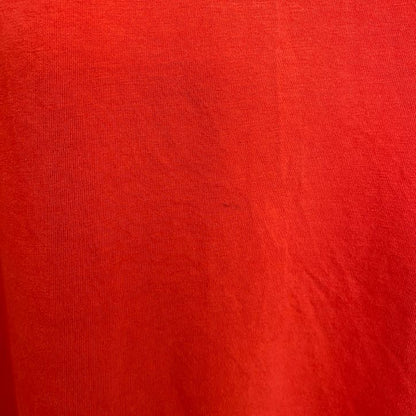 古着 used　半袖プリントTシャツ　Y2K　赤　レッド　クルーネック　フリーダム　レトロデザイン　Lサイズ