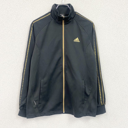 adidas　アディダス　トラックジャケット/ジャージ　黒　ブラック　Lサイズ