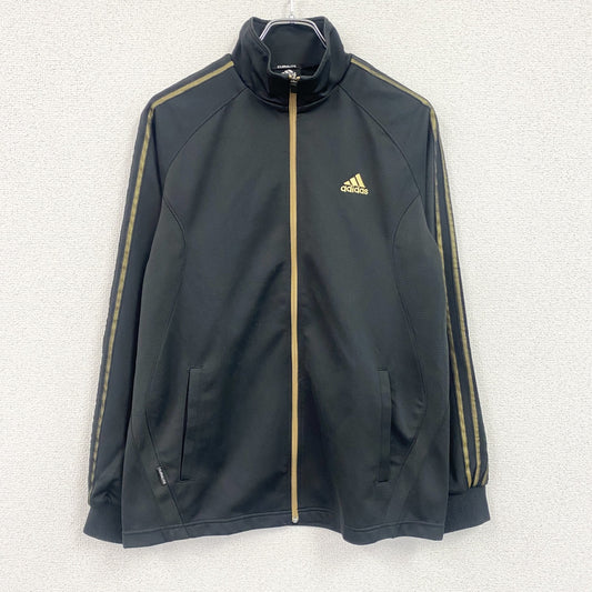 adidas　アディダス　トラックジャケット/ジャージ　黒　ブラック　Lサイズ