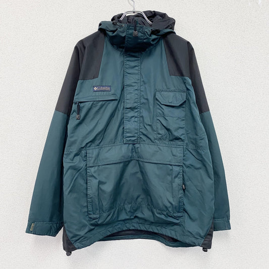 Columbia　コロンビア　アノラックパーカー　比翼仕立て　緑　グリーン　Mサイズ