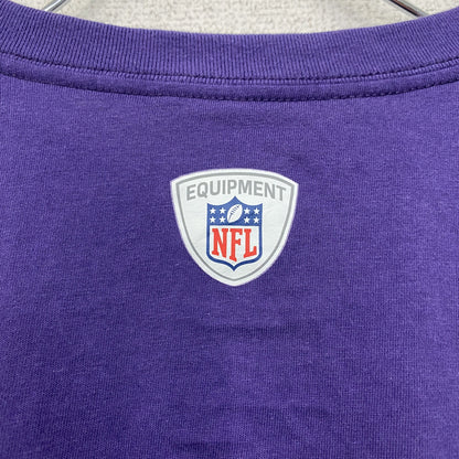 古着 used　NIKE ナイキ　半袖プリントTシャツ　NFL　アメフト　カジュアルデザイン　レトロ　紫　パープル　Sサイズ