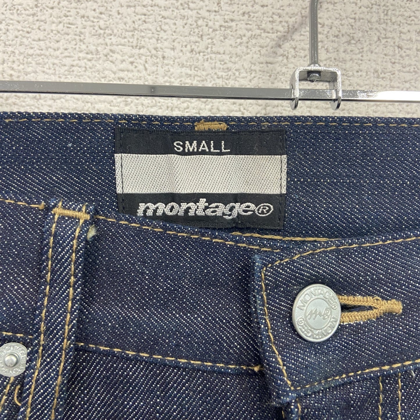 montage　デニムパンツ/ジーンズ　ジップフライ　インディゴ　Sサイズ