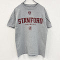 古着 used　champion　チャンピオン　カレッジ　スタンフォード　半袖プリントTシャツ　灰色　グレー　Mサイズ