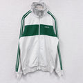adidas　アディダス　トラックジャケット/ジャージ　トレフォイルロゴ　白　ホワイト　Mサイズ
