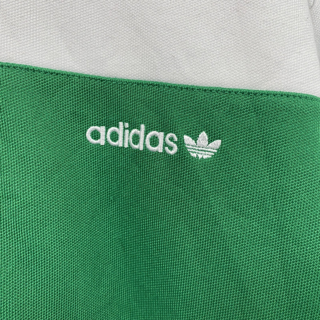 adidas　アディダス　トラックジャケット/ジャージ　トレフォイルロゴ　白　ホワイト　Mサイズ