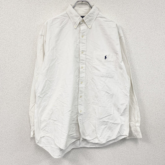 Ralph Lauren　ラルフローレン　長袖シャツ　白　ホワイト　Lサイズ