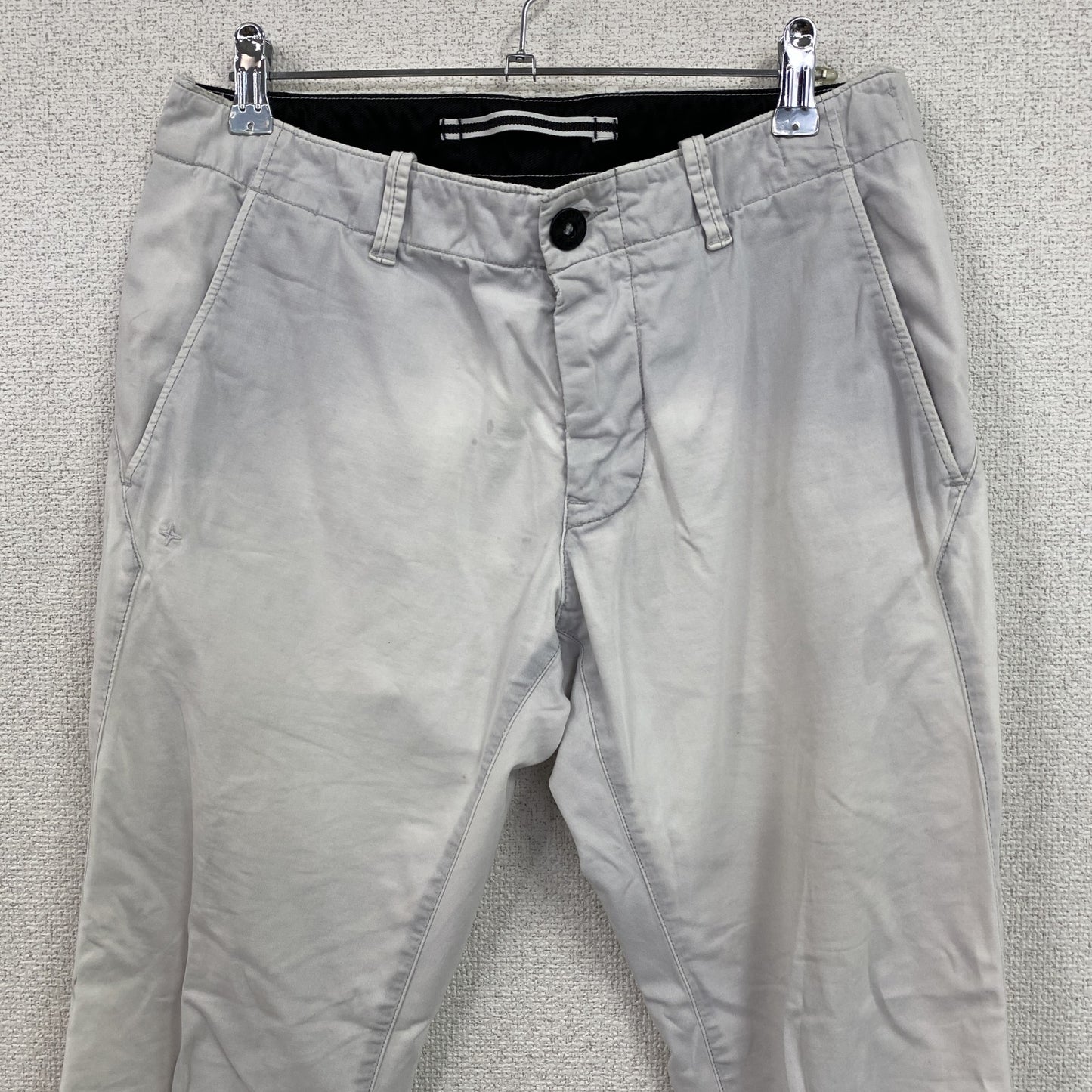 STONE ISLAND　ストーンアイランド　スキニーパンツ　ジップフライ　白　ホワイト　W29サイズ
