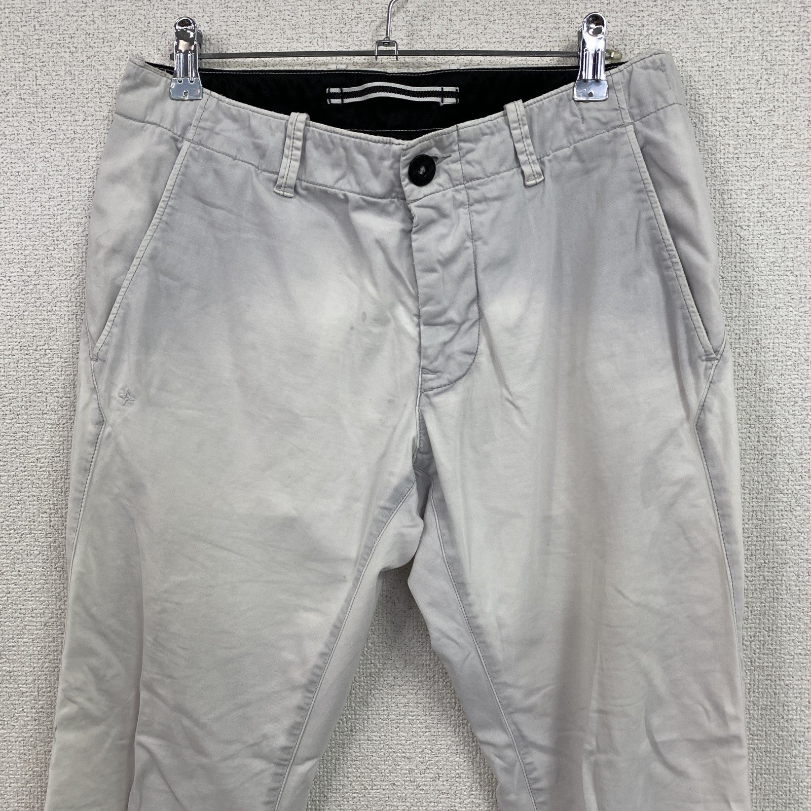 STONE ISLAND　ストーンアイランド　スキニーパンツ　ジップフライ　白　ホワイト　W29サイズ