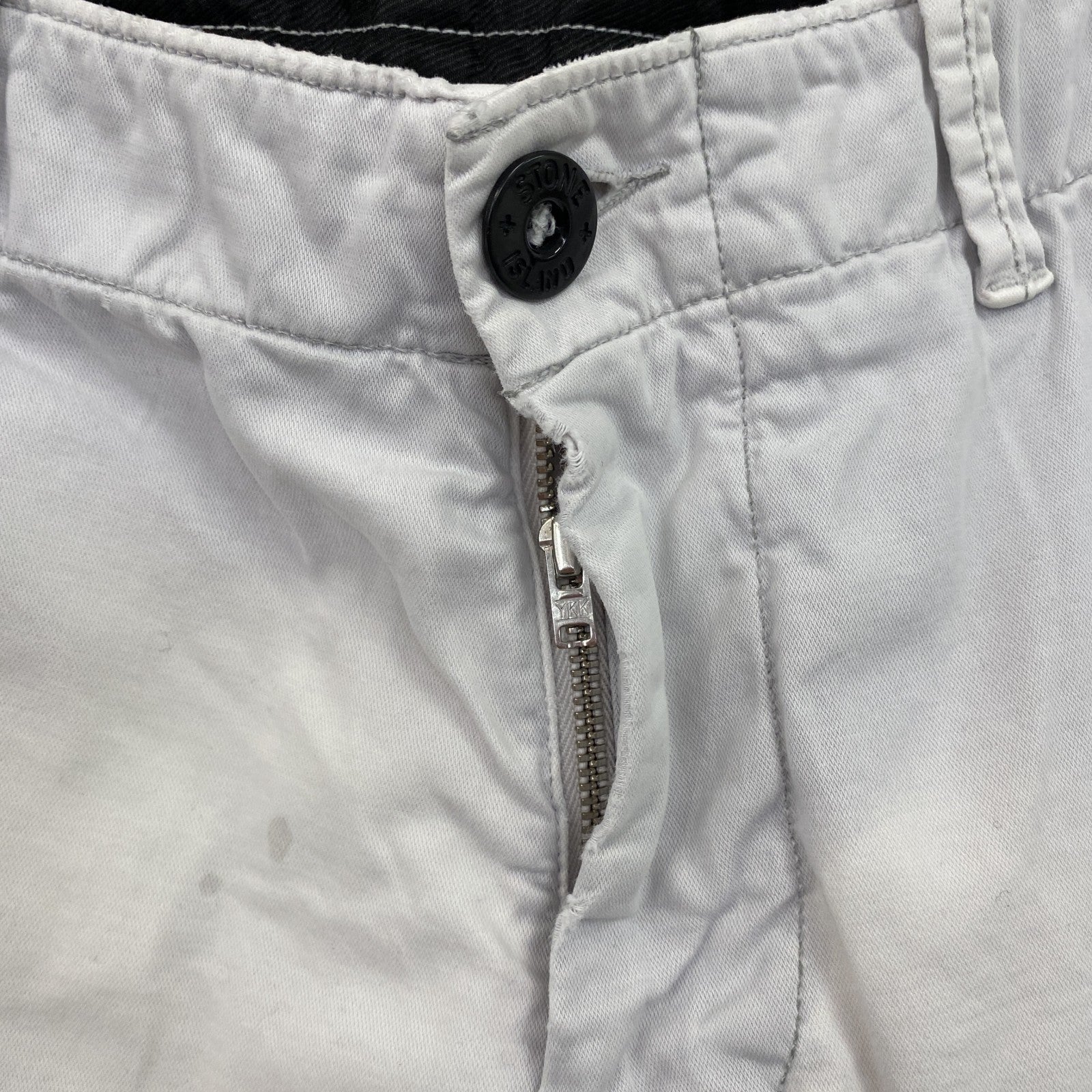 STONE ISLAND　ストーンアイランド　スキニーパンツ　ジップフライ　白　ホワイト　W29サイズ