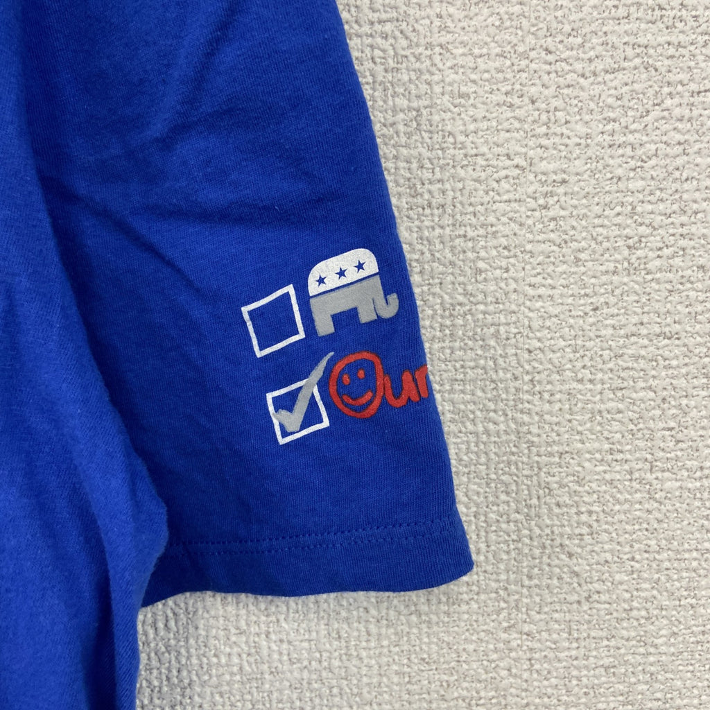 古着 used　NIKE　ナイキ　半袖プリントTシャツ　ハンマーダウン　青　ブルー　クルーネック　レトロデザイン　Mサイズ