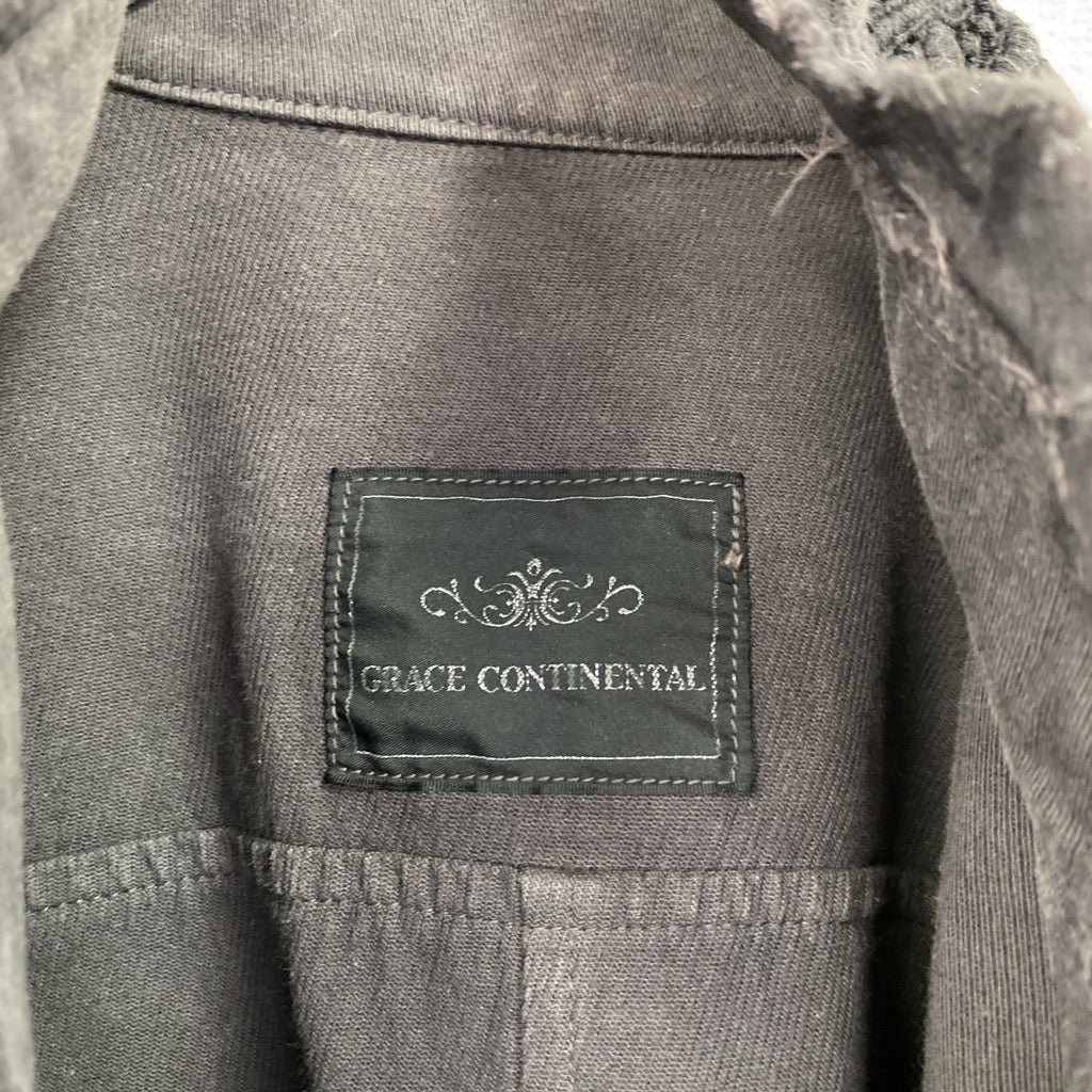 GRACE CONTINENTAL　グレースコンチネンタル　ロングコート　ダークグレー　36サイズ