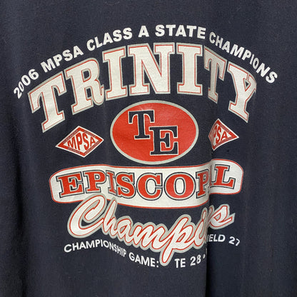 古着 used　RUSSELL ATHLETIC　ラッセル　半袖プリントTシャツ　バックプリント　レトロ　黒　ブラック　Lサイズ