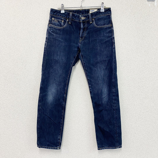 G-star RAW　ジースターロゥ　3301　デニムパンツ/ジーンズ　縦落ち　刺繍ロゴ　ボタンフライ　インディゴ　28サイズ