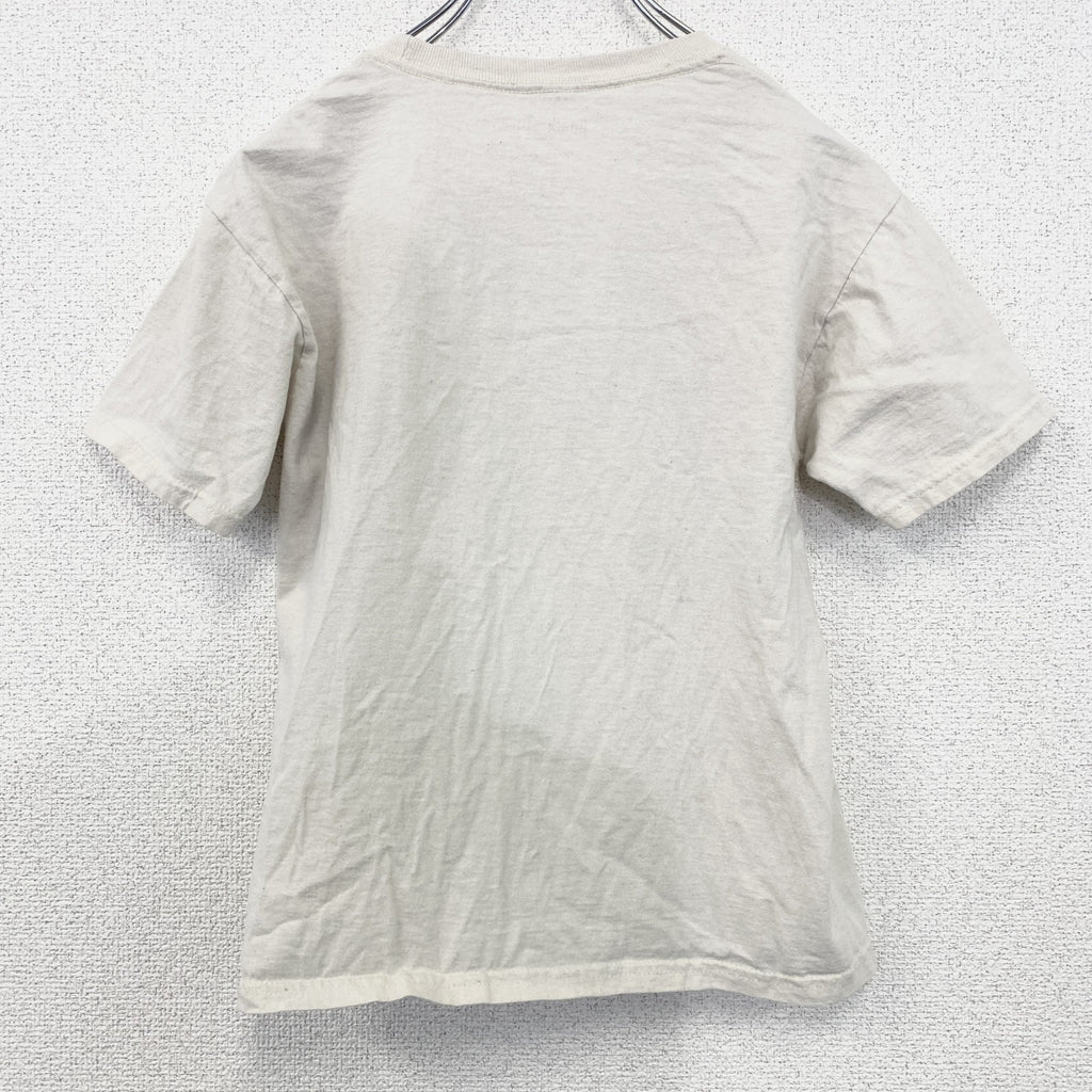 古着 used　進撃の巨人　半袖オリジナルアニメプリントTシャツ　エレン　カジュアルデザイン　クリーム色　レトロ　XLサイズ