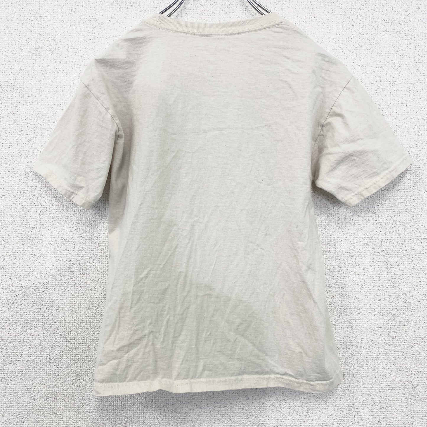 古着 used　進撃の巨人　半袖オリジナルアニメプリントTシャツ　エレン　カジュアルデザイン　クリーム色　レトロ　XLサイズ