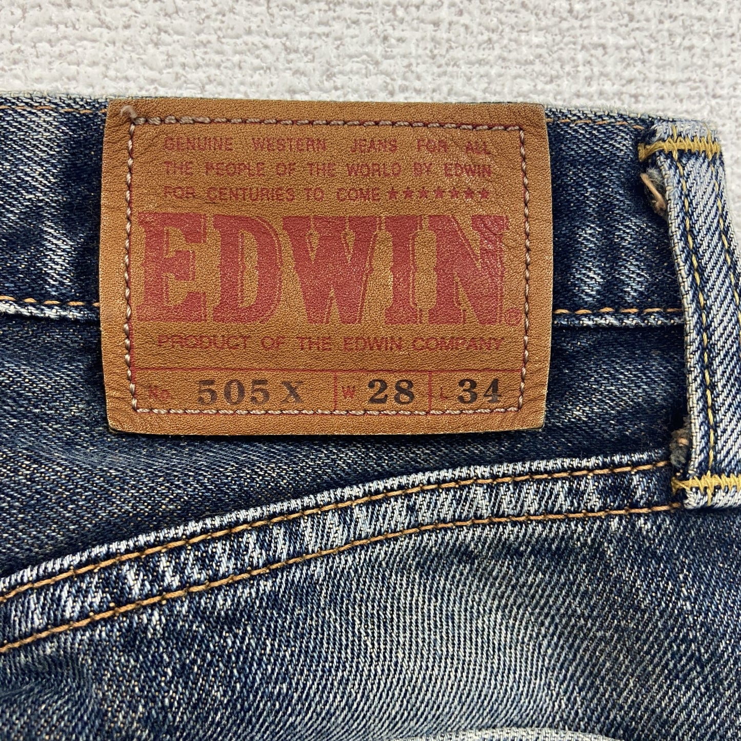 EDWIN　エドウィン　デニムパンツ/ジーンズ　ジップフライ　インディゴ　W28サイズ
