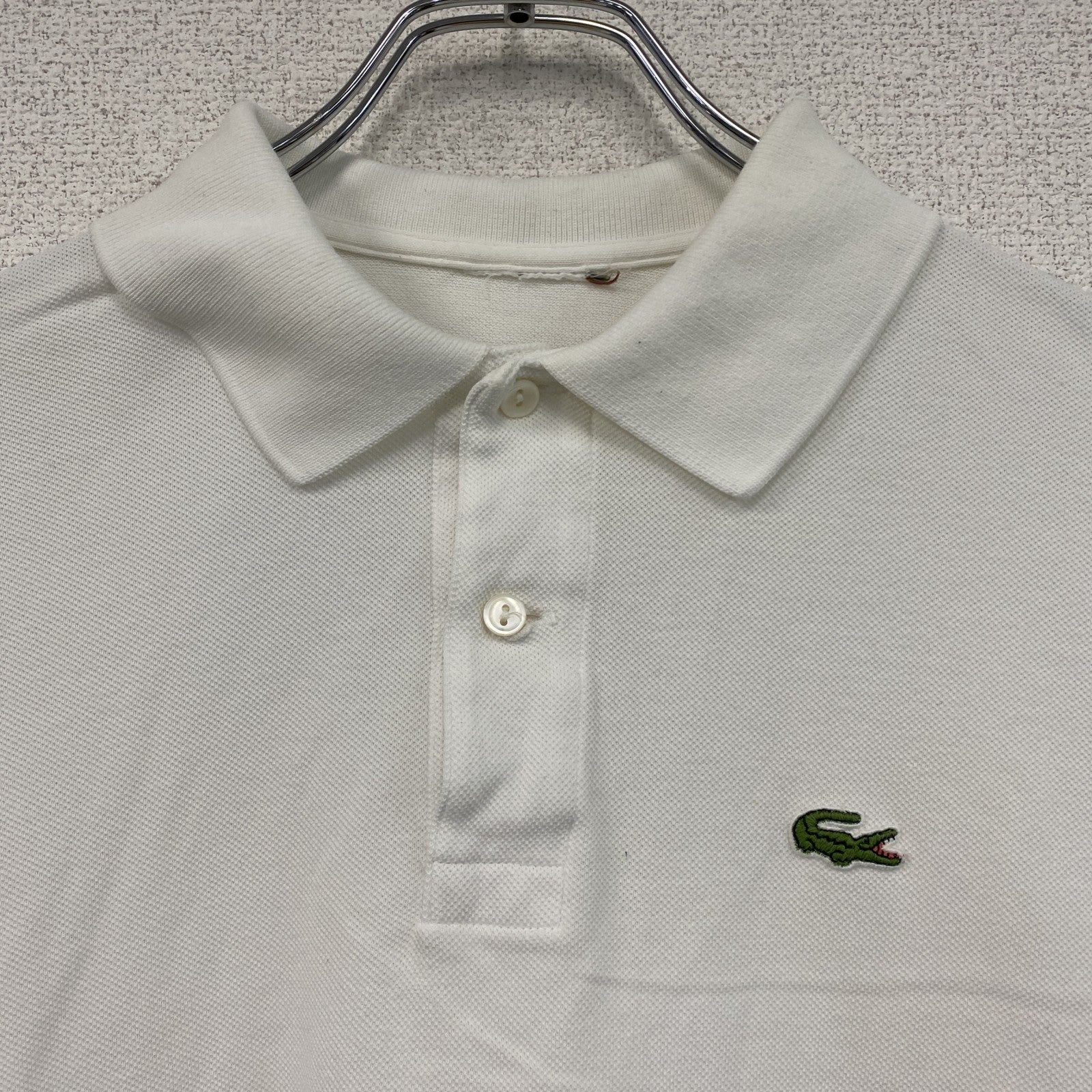 LACOSTE　ラコステ　半袖ポロシャツ　白　ホワイト