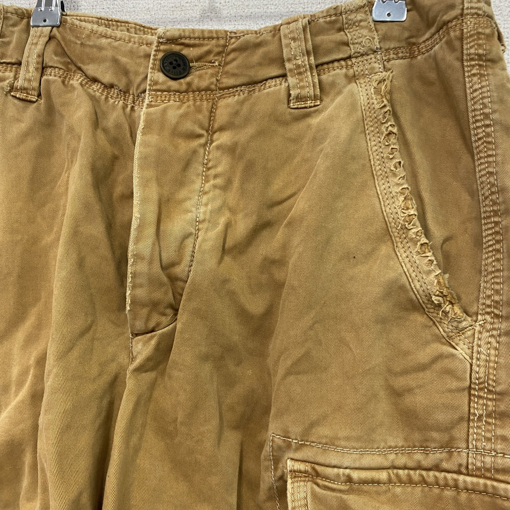 Abercrombie&Fitch　アバクロンビー&フィッッチ　ハーフカーゴパンツ/ショートパンツ　ボタンフライ　茶色　ブラウン　31サイズ