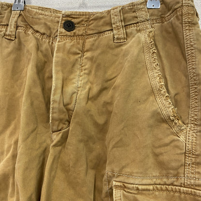 Abercrombie&Fitch　アバクロンビー&フィッッチ　ハーフカーゴパンツ/ショートパンツ　ボタンフライ　茶色　ブラウン　31サイズ