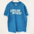 古着 used　NIKE　ナイキ　半袖プリントTシャツ　水色　ライトブルー　カロライナパンサーズ　レトロデザイン　XLサイズ