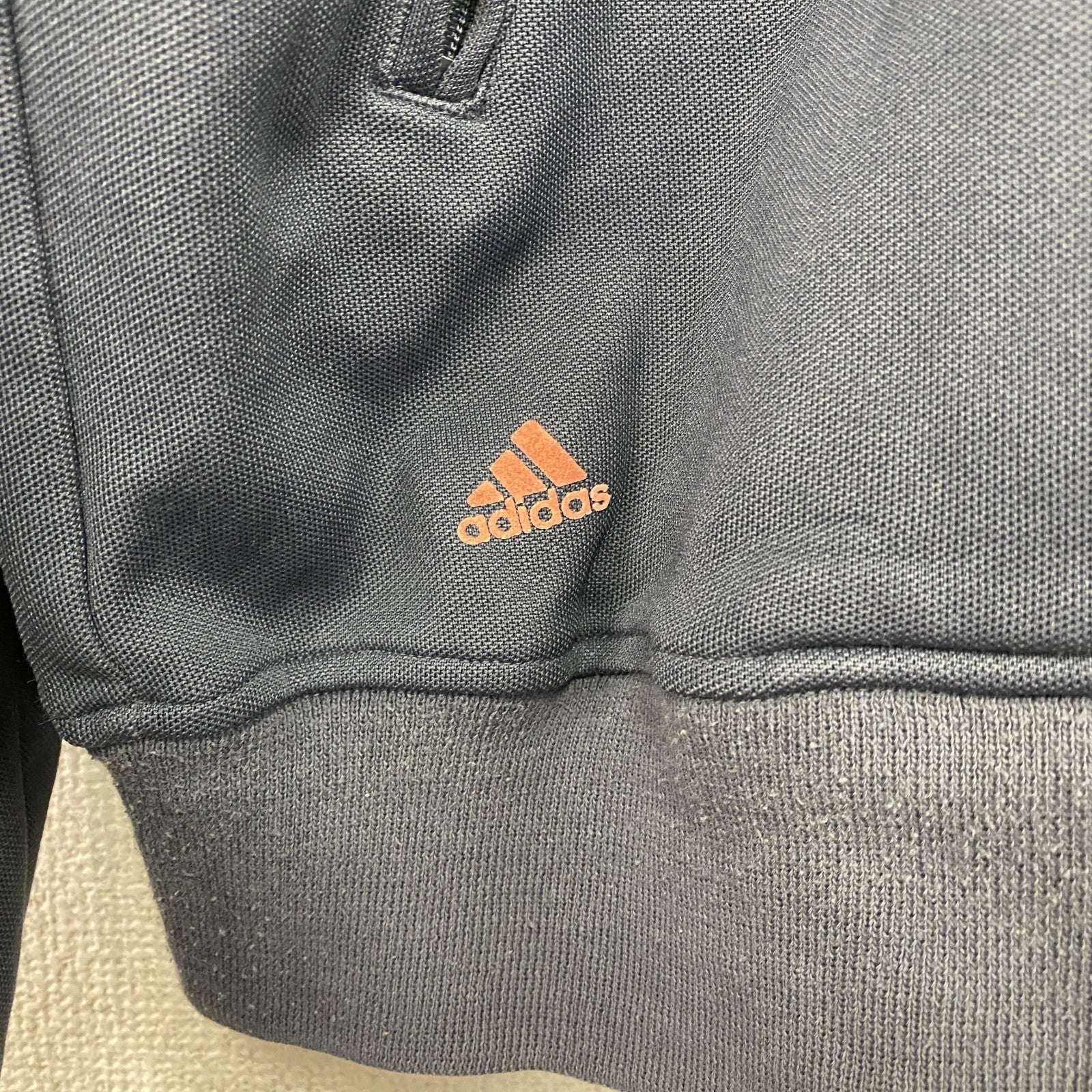 00s　adidas　アディダス　トラックジャケット/ジャージ　ヴィンテージ　紺　ネイビー　Mサイズ