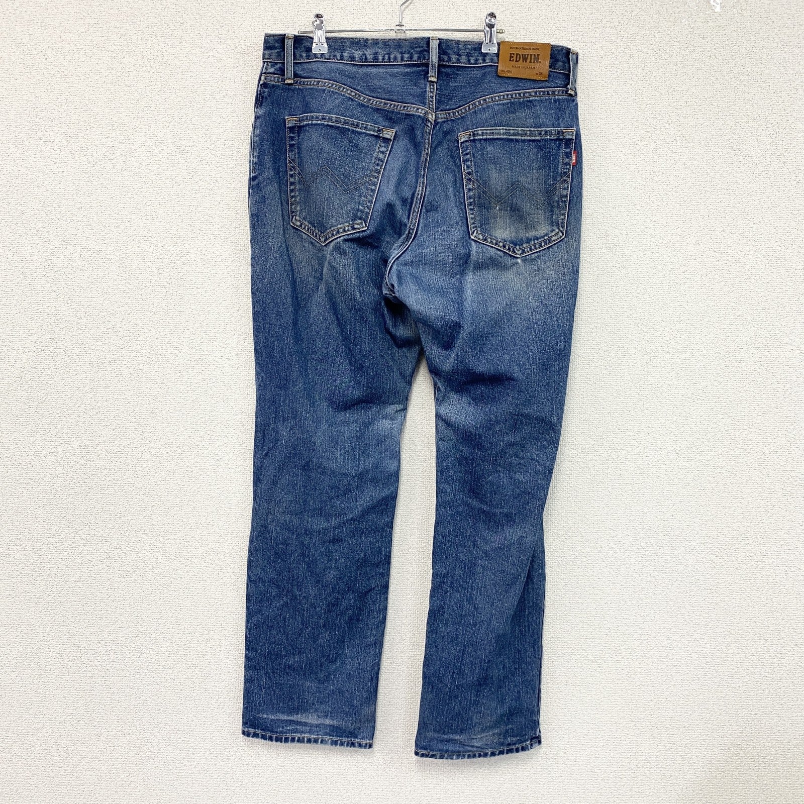 EDWIN　エドウィン　404　デニムパンツ/ジーンズ　ジップフライ　フェード　インディゴ　W35サイズ