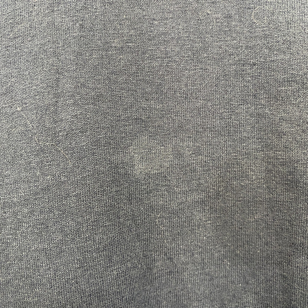 古着 used　FABEC　半袖カラフル刺繍Tシャツ　カナダ製　カジュアルデザイン　レトロ　クルーネック　ネイビー　Lサイズ