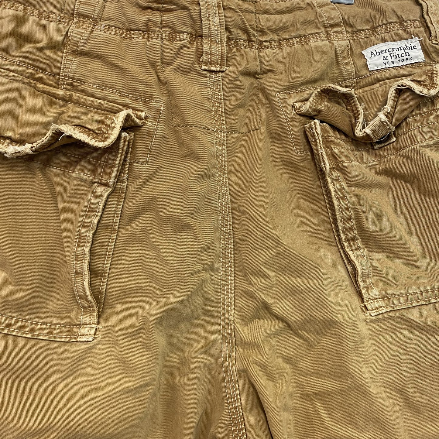 Abercrombie&Fitch　アバクロンビー&フィッッチ　ハーフカーゴパンツ/ショートパンツ　ボタンフライ　茶色　ブラウン　31サイズ