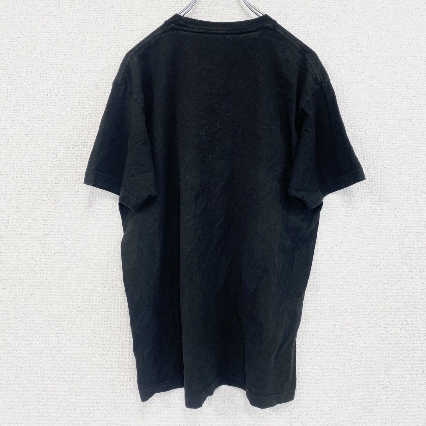 古着 used　半袖アニメプリントTシャツ　東京喰種　カネキ　金木研　黒　ブラック　クルーネック　レトロデザイン　Lサイズ