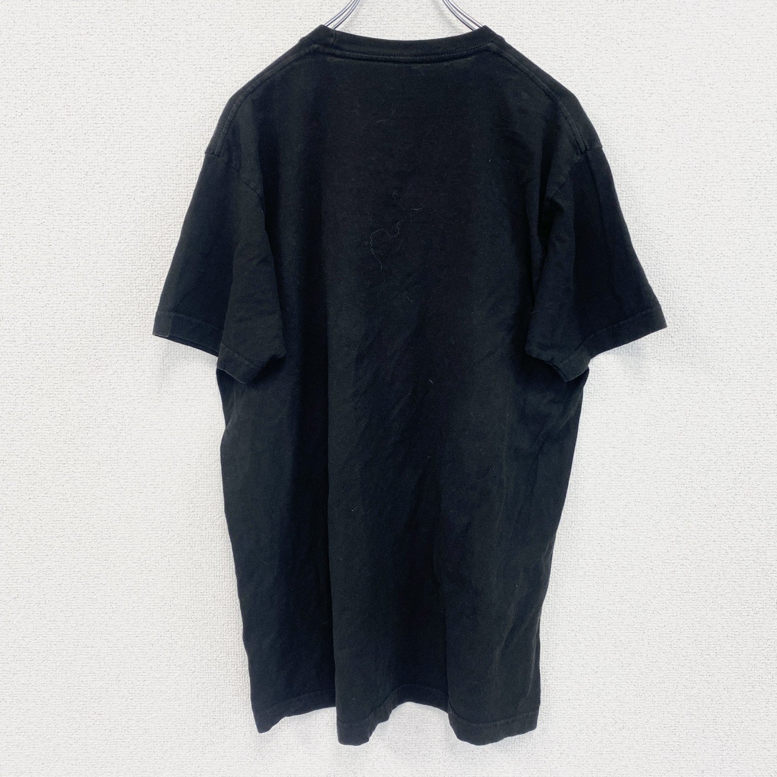 古着 used　半袖アニメプリントTシャツ　東京喰種　カネキ　金木研　黒　ブラック　クルーネック　レトロデザイン　Lサイズ