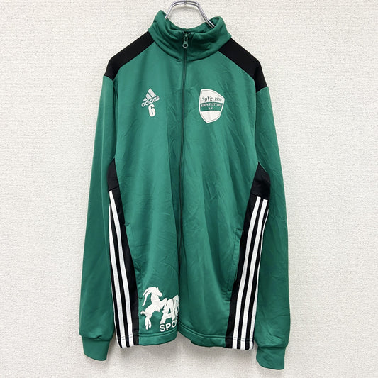 adidas　アディダス　トラックジャケット/ジャージ　パフォーマンスロゴ　緑　グリーン　Lサイズ