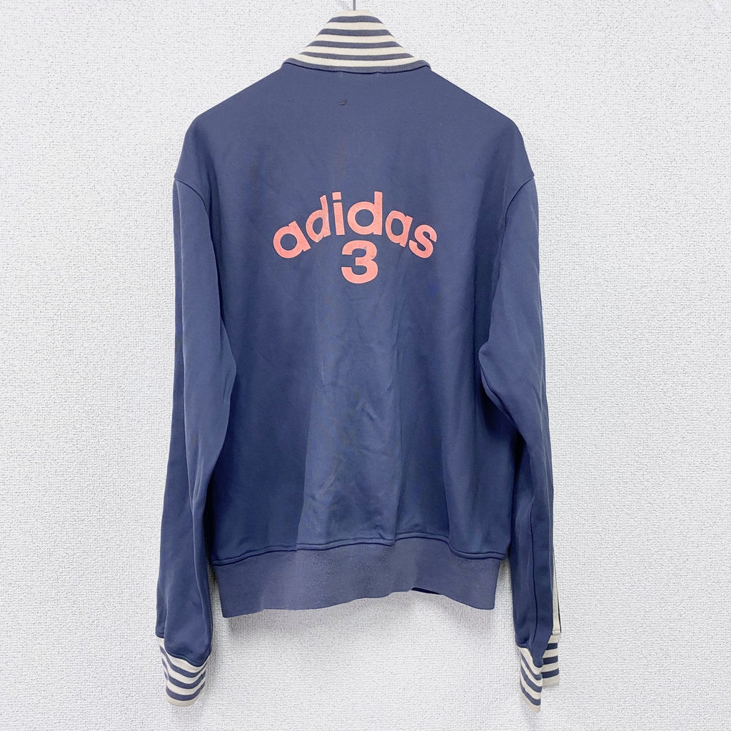 00s　adidas　アディダス　トラックジャケット/ジャージ　ヴィンテージ　紺　ネイビー　Mサイズ