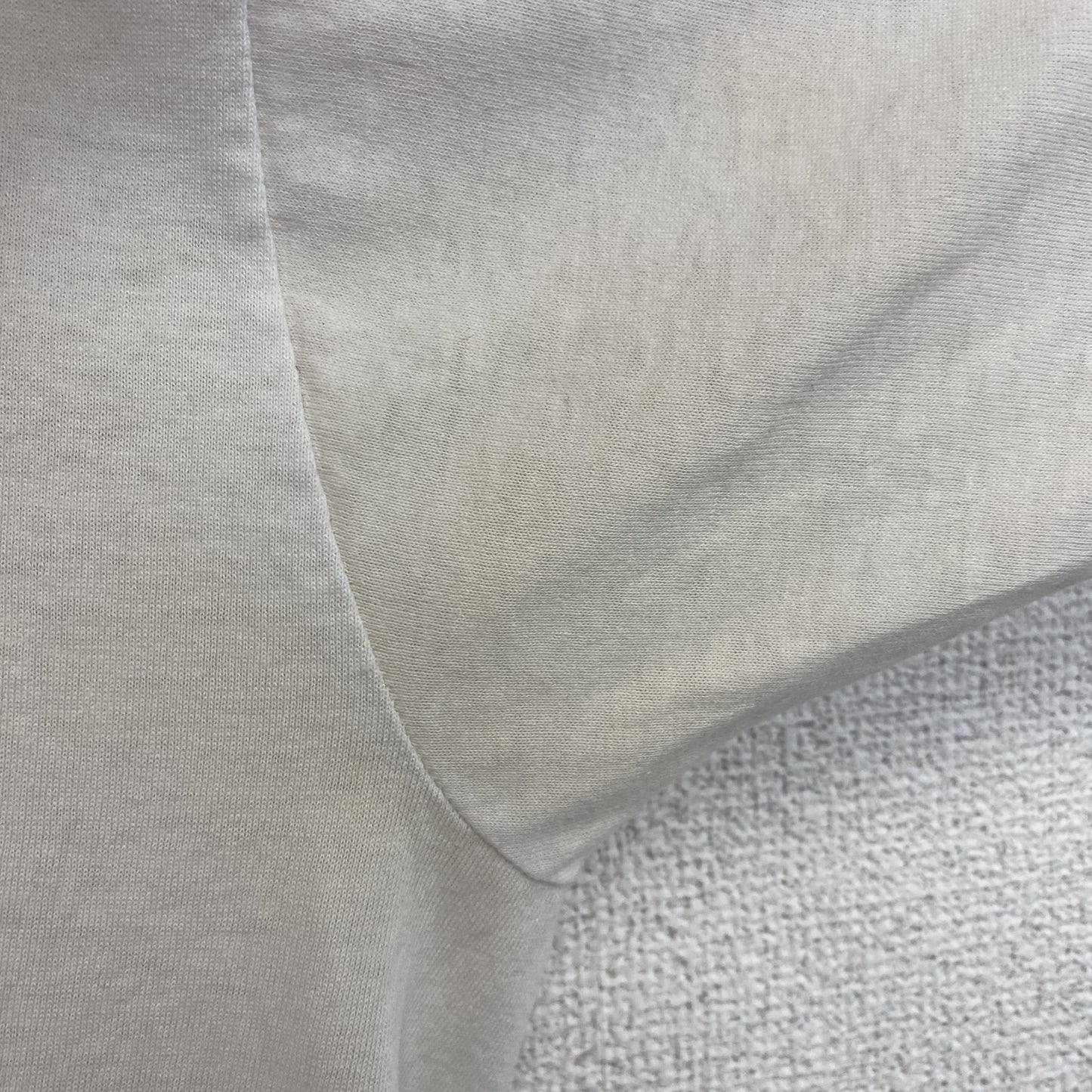 古着 used　FURUIT OF THE LOOM　半袖プリントTシャツ　US製　カジュアル　レトロ　クルーネック　白　Lサイズ