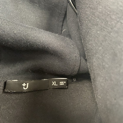 UNIQLO＋J　ユニクロ　スウェットパーカー/フーディー　黒　ブラック　XLサイズ