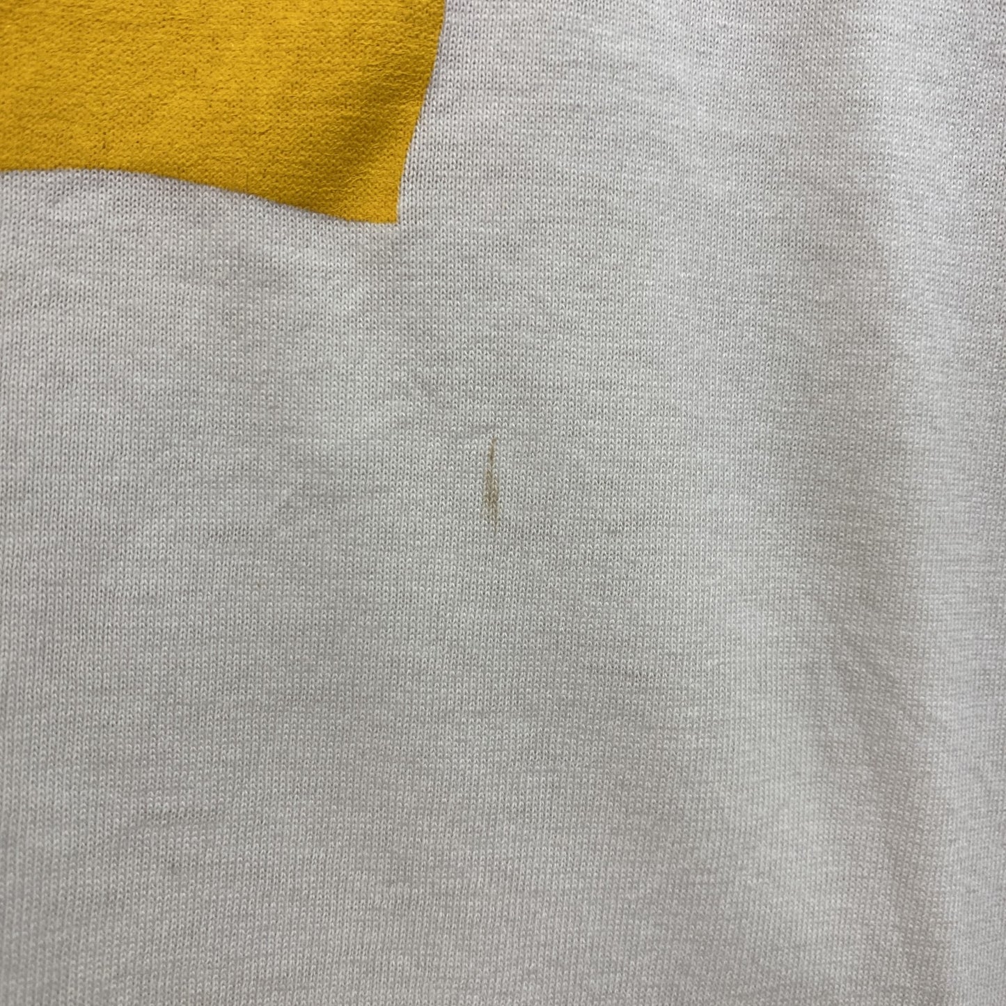 古着 used　FURUIT OF THE LOOM　半袖プリントTシャツ　US製　カジュアル　レトロ　クルーネック　白　Lサイズ