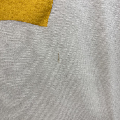 古着 used　FURUIT OF THE LOOM　半袖プリントTシャツ　US製　カジュアル　レトロ　クルーネック　白　Lサイズ