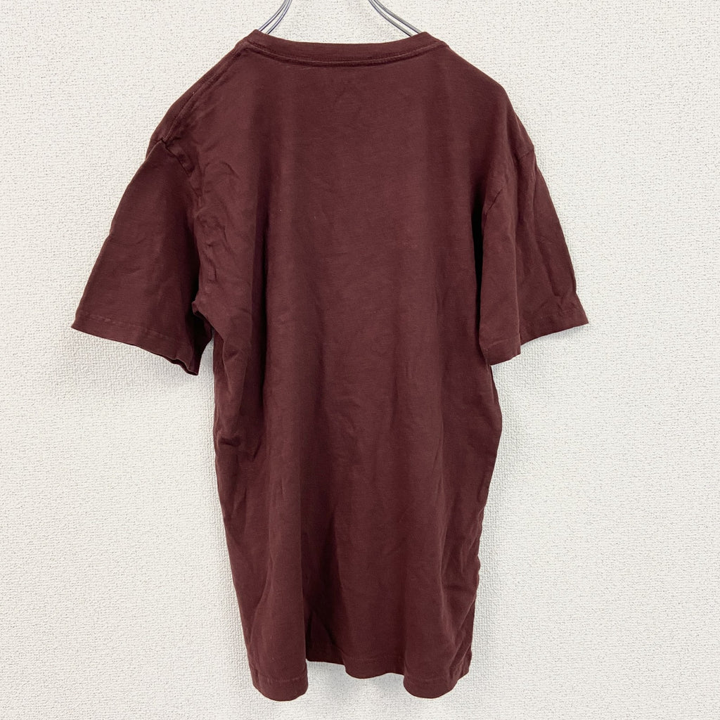 古着 used　champion　チャンピオン　半袖プリントTシャツ　赤　レッド　コットン100％　カレッジ　Mサイズ