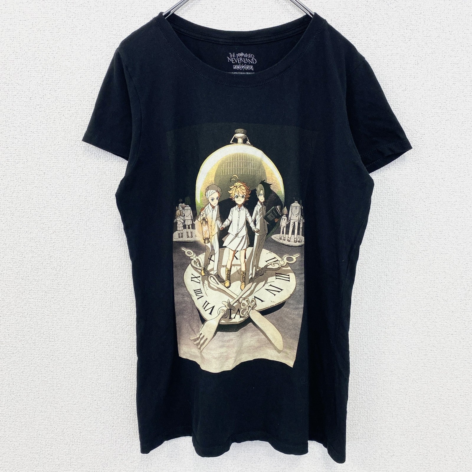 古着 used　約束のネバーランド　THE PROMISED NEVERLAND　半袖アニメキャラプリントTシャツ　XLサイズ