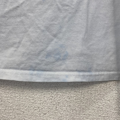 古着 used　半袖アニメプリントTシャツ　ハンターハンター　水色　ライトブルー　クルーネック　100％コットン　Lサイズ