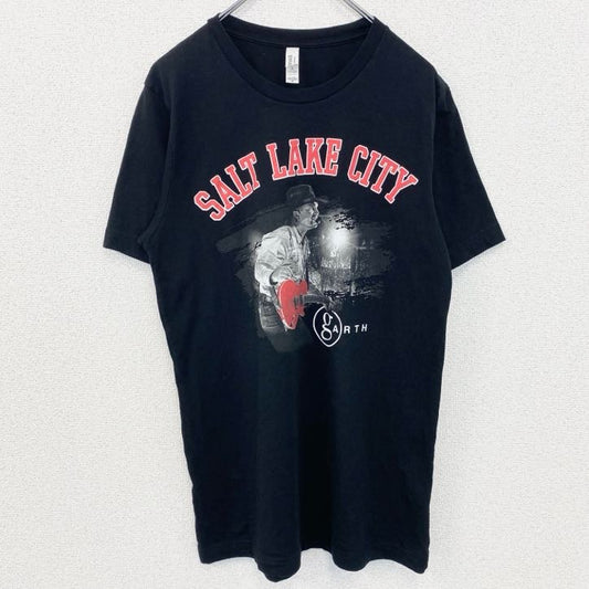 古着 used　CANVAS　GARTH BROOKS　半袖スタジアムツアーTシャツ　SALT LAKE CITY　黒　Mサイズ