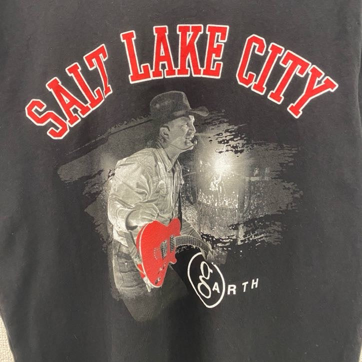 古着 used　CANVAS　GARTH BROOKS　半袖スタジアムツアーTシャツ　SALT LAKE CITY　黒　Mサイズ