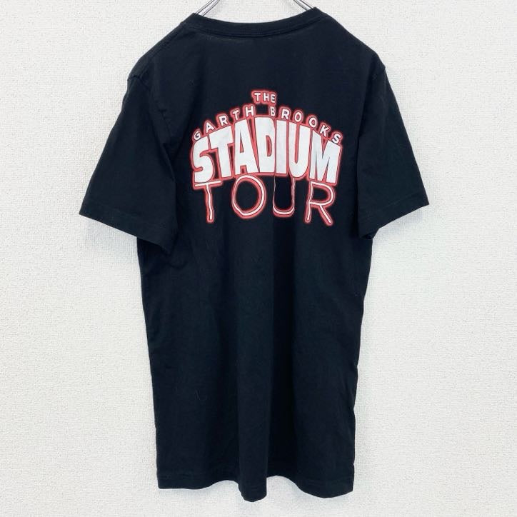 古着 used　CANVAS　GARTH BROOKS　半袖スタジアムツアーTシャツ　SALT LAKE CITY　黒　Mサイズ