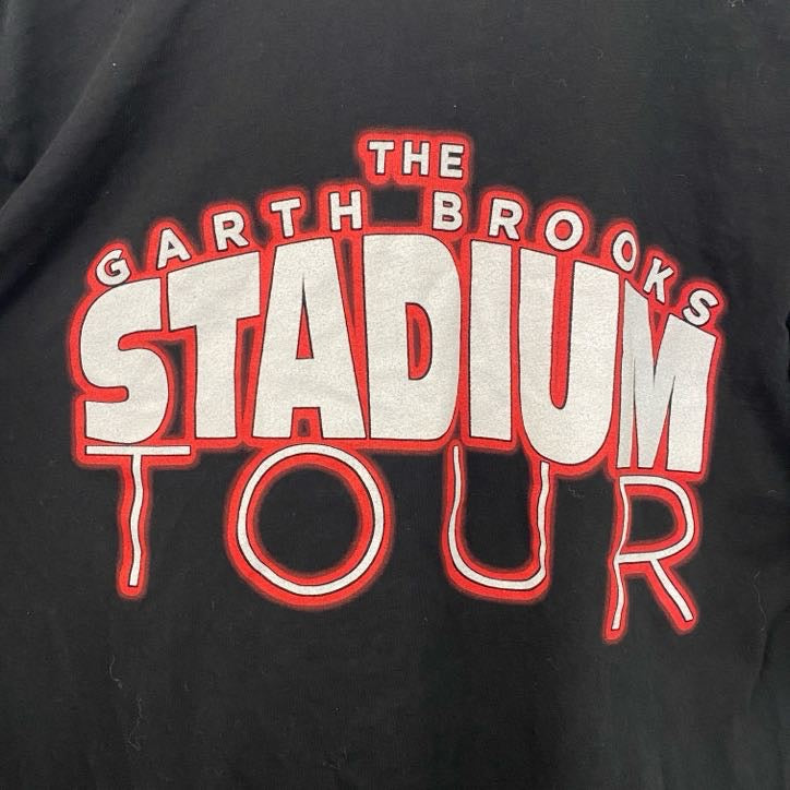 古着 used　CANVAS　GARTH BROOKS　半袖スタジアムツアーTシャツ　SALT LAKE CITY　黒　Mサイズ