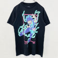 古着 used　MY HERO ACADEMIA　僕のヒーローアカデミア　緑谷出久　半袖アニメキャラプリントTシャツ　黒　Sサイズ