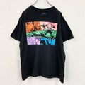 古着 used　半袖アニメプリントTシャツ　僕のヒーローアカデミア　黒　ブラック　コットン100％　クルーネック　Lサイズ