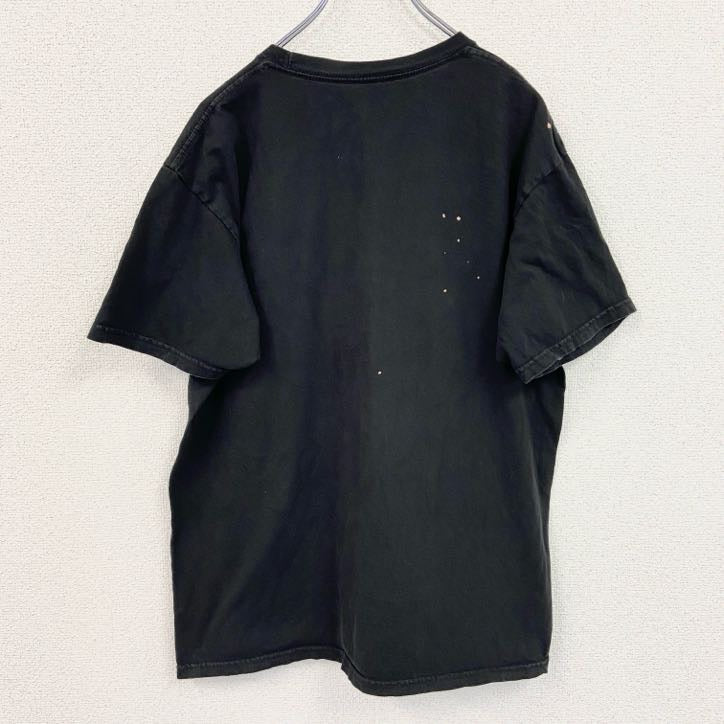 古着 used　半袖アニメプリントTシャツ　僕のヒーローアカデミア　黒　ブラック　コットン100％　クルーネック　Lサイズ
