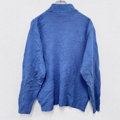 00s　adidas　アディダス　アクリルニットセーター　ヴィンテージ　水色　ライトブルー　XSサイズ