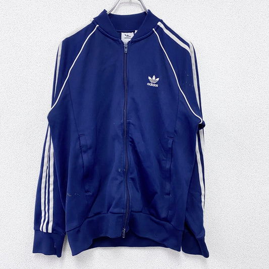 adidas　アディダス　ATPタイプ　トラックジャケット/ジャージ　トレフォイルロゴ　紺　ネイビー　Mサイズ