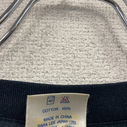 Hanes　ヘインズ　半袖プリントTシャツ　シングルステッチ　黒　ブラック　Lサイズ