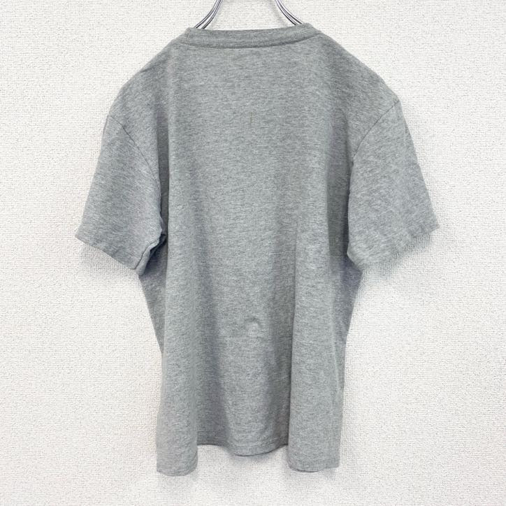 古着 used　半袖プリントTシャツ　チャンピオン　カレッジ　灰色　ライトグレー　レトロデザイン　クルーネック　XLサイズ